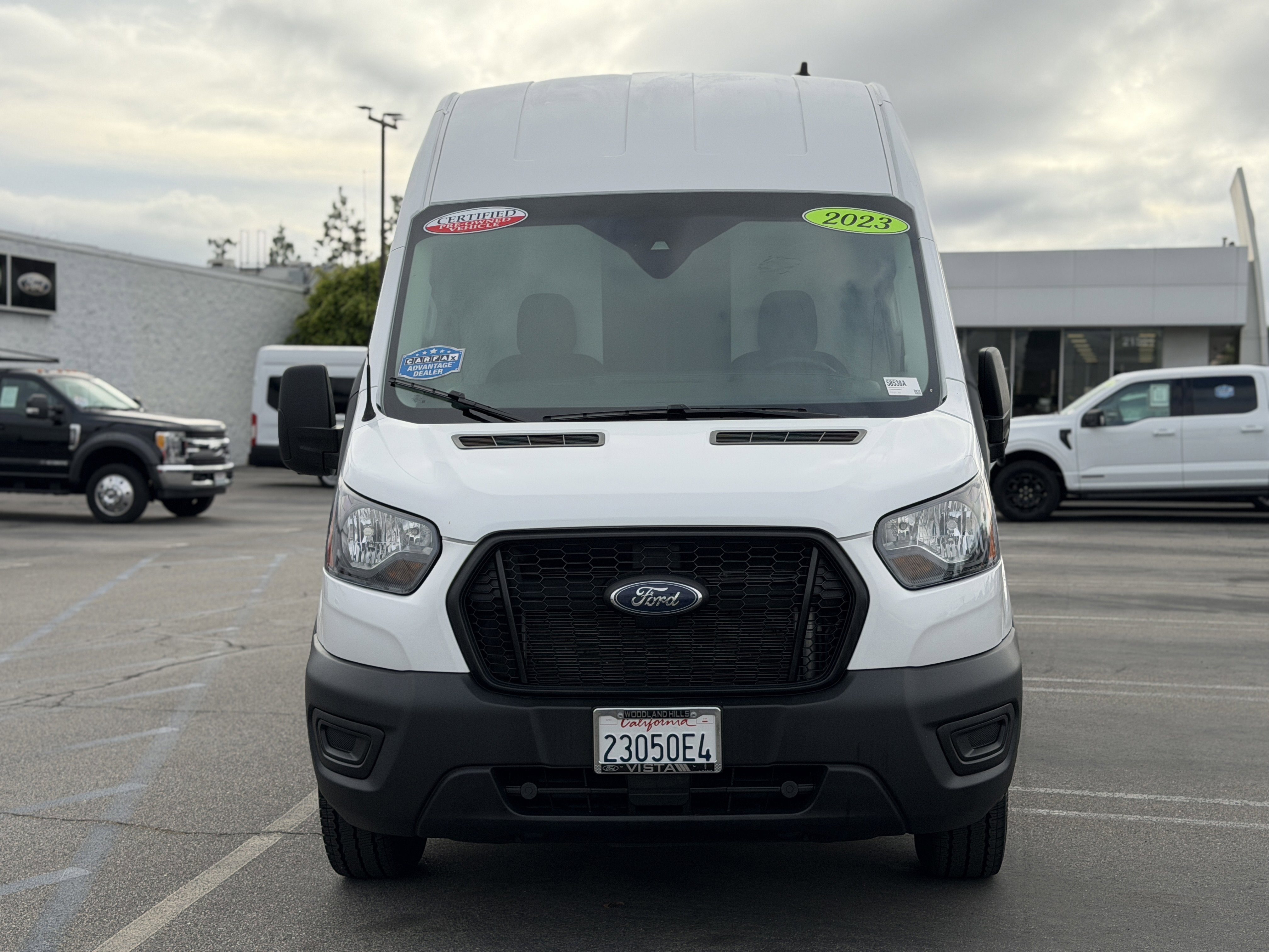 2023 Ford Transit Cargo Van T-350 148 EL Hi Rf 9500 GVWR RWD