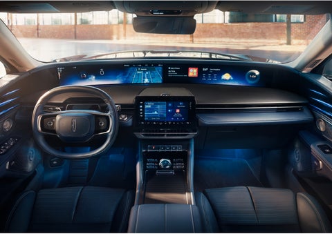 The panoramic display is shown in a 2024 Lincoln Nautilus® SUV. | Vista Lincoln Woodland Hills in Woodland Hills CA
