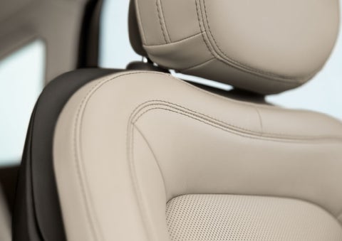 Fine craftsmanship is shown through a detailed image of front-seat stitching. | Vista Lincoln Woodland Hills in Woodland Hills CA