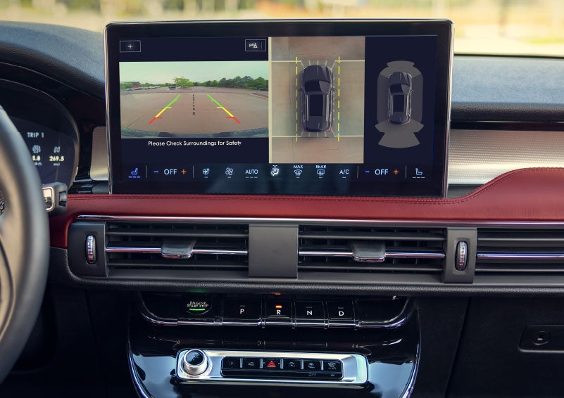 The large center touchscreen of a 2024 Lincoln Corsair® SUV is shown. | Vista Lincoln Woodland Hills in Woodland Hills CA