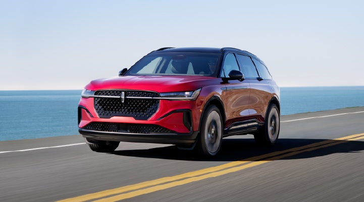 A 2026 Lincoln Nautilus® SUV is being driven on a seaside roadway. | Vista Lincoln Woodland Hills in Woodland Hills CA