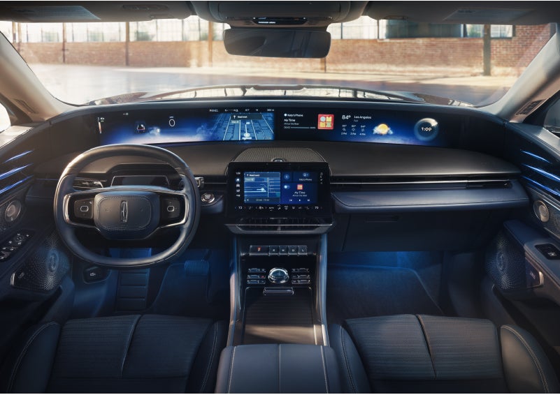 The panoramic display is shown in a 2026 Lincoln Nautilus® SUV. | Vista Lincoln Woodland Hills in Woodland Hills CA